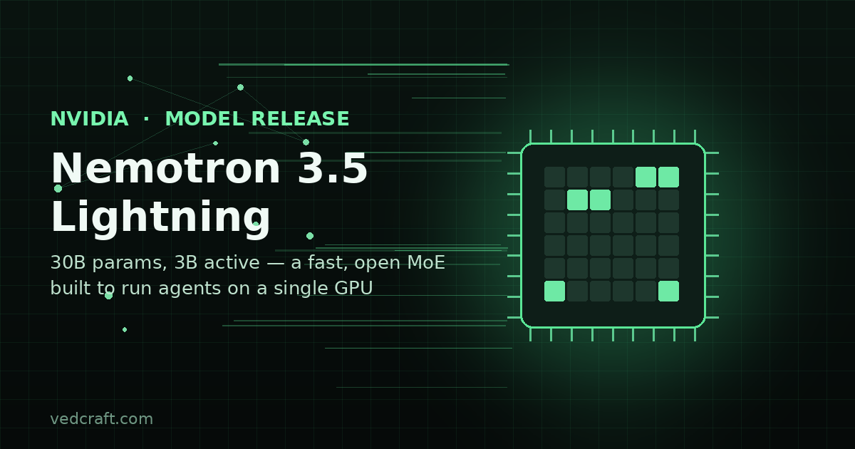 NVIDIA Releases Nemotron 3.5 Lightning, a Fast Open Model for Agents